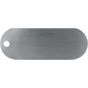 Etiquetas Ovaladas de Aluminio, 100 Unidades