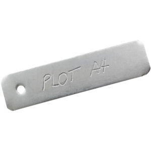 Etiquetas Scot de Aluminio, 100 Unidades